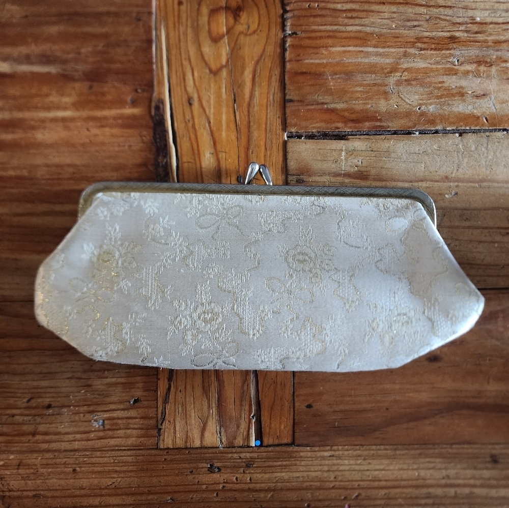 Vintage 3 Piece Gold Foil Travel Clutch Set - Picture 2 of 14